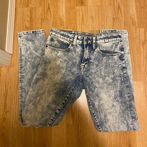 Men’s Acid Wash Slim Fit Jeans